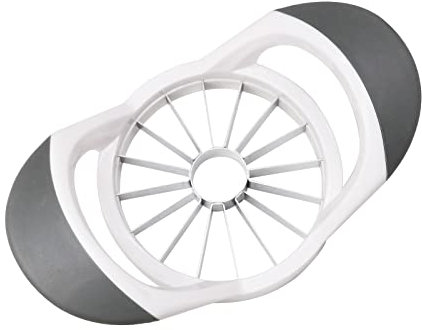 16-Slice Apple Slicer Corer Apple Corer Tool with stainless steel blade Used in fruit (White)