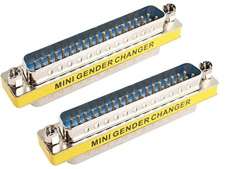 MEIRIYFA DB37 37 Pin Gender Changer D-SUB 37Pin Maschio a Maschio Accoppiatore Cavo Seriale Cambio di Genere VGA Adattatore Connettore-2PCS (Maschio)