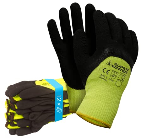 Trevendo isolierte Winterhandschuhe - 1 Paar - Super Winter - Arbeitshandschuhe - Kälteschutz - Thermo - Sicherheitshandschuhe - Montagehandschuhe - kaltes Wetter - vielseitig einsetzbar - Größe 11