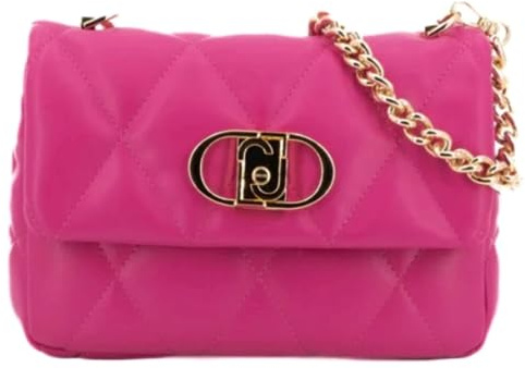 Borsa a Spalla Trapuntata c/Patta Thilini Liu Jo 82436 DARK FUXIA, T.U.