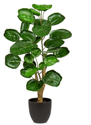 Gefälschte Pflanze in schwarzem Topf 68cm hoch Künstlicher Aralia Balfour Baum, Künstlich Aralia Polyscias Fabian Pflanze, Gefälschte Fiederaralie Topfpflanze für Zuhause Büro Wohnzimmer Dekoration