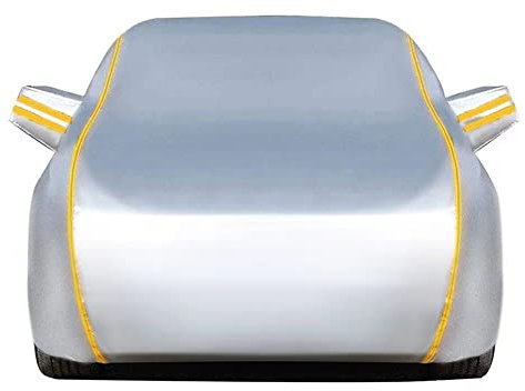 Car Cover For DS DS3 DS3 Crossback DS4 DS5 DS7 Crossback | Outdoor Waterproof Car Cover All Weather Protection Dustproof Anti-Scratch Car Tarpaulin LQHZWYC (Color : Silver, Size : DS7 Crossback)