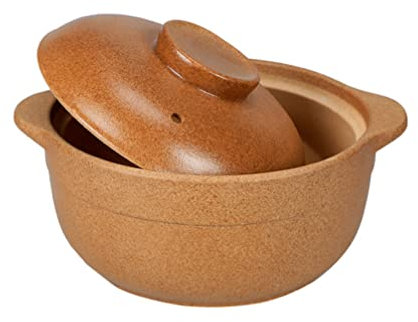 OQHAIR Soupe Ragoût Casserole Argile Marmites Casserole en Céramique Antiadhésive Marmite en Argile Pot À Soupe Ustensiles De Cuisine en Céramique avec Couvercle Français Soupe À L'oignon