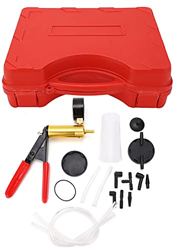 OUCRIY Handbremsentlüftungs-Tester-Set, Entlüftungsset, Vakuumpumpe, Auto, Motorrad, Entlüftung