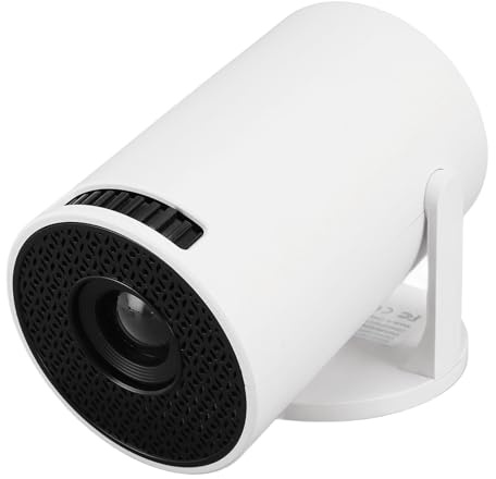 Mini Proiettore, Proiettore Cinematografico Portatile 1080P Full HD 8000LM, Proiettore Smart Home Orientabile a 270° con HDMI, USB, Interfaccia Audio 3.5, Bluetooth