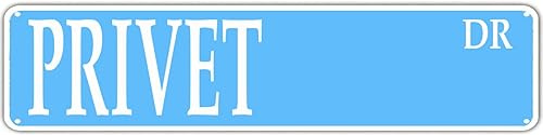 Privet Funny Metal Signs Vintage Sign Retro Tin Signs Aluminum Metal Sign For Bedroom Kitchen Garden Wall Bab Club Coffee Hanging Sign Home Decor 4x16 Inches