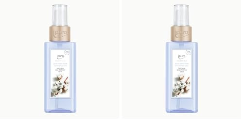 ipuro - erfrischendes ipuro cotton fields Raumspray - dezentes Duftspray mit pudrigen Vanille Noten - stilvolles Room Fragrance für ein puristisches Dufterlebnis in jedem Raum 120 ml (Packung mit 2)