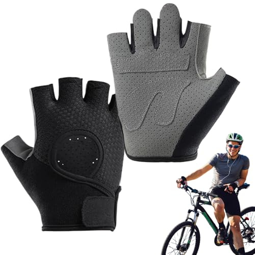 Naqqios Guantes para Fitness,Par Guantes Gimnasio Hombre para Entrenamiento - Protegen Manos Deportes Escalada Ciclismo Remo Senderismo