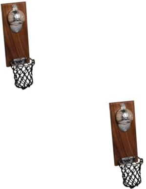 Zerodeko 2 Pezzi Apribottiglie Muro Design Basket e Accessorio per Bottiglie e Bevande Bar e Ristoranti