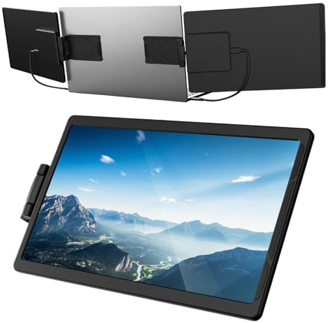 Hitburu Pantalla Portátil para Laptop con Puerto USB Ultra Delgado | Accesorio Multipantalla Para Portátil Para Hogar Oficina Negocio Estudio Trabajo Viaje Conferencia Adultos Estudiantes