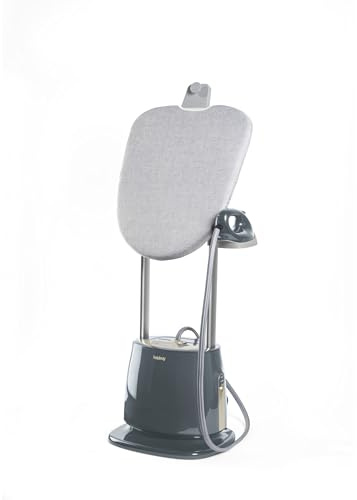 Beldray Digital Upright Garment Steamer & Iron – Potenza 2180W, Stiratrice a Vapore 2-in-1, Controllo Digitale, Vapore 45g/min, Pressione 3,5 Bar, Serbatoio da 1.5L, Piastra in Ceramica, SureTemp