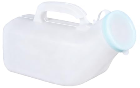 Urinflasche für Männer 1200 ml, Auslaufsicherer Urinbehälter aus Polypropylen mit Deckel, auslaufsicher & hygienisch - ideal für Pflege, Krankenhaus & Reise