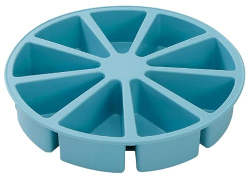 Bandeja Para Hornear Porciones De Bollos - Moldes Para Pasteles De Silicona Antiadherentes Triangulares De 9 Cavidades, Molde Para Repostería | Hardware De Porción Individual Flexible, R