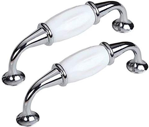 Lot de 2, Boutons de Meubles Bouton de Porte en Céramique Poignée en Porcelaine Meuble Accessoire Décoration Pour Tiroir Porte Meuble Placard