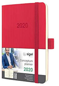 SIGEL C2035 Wochenkalender 2020, ca. A6, rot, Softcover Conceptum - weitere Modelle