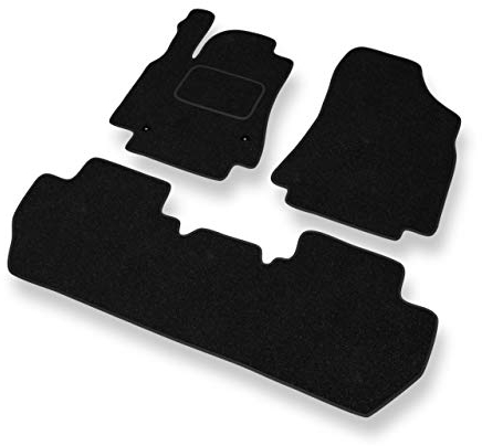 Mossa - Fußmatten Auto kompatibel mit Citroen Berlingo II (2008-2018) - schwarz Automatten Autoteppiche 1