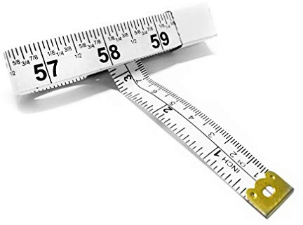Perfekt måttband – måttband för alla ändamål 152 cm måttband – dubbelsidig fraktionerad tum och kvarn.