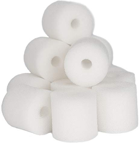 LTWHOME Ersatz Weiße Vor-Filterschwämme für Oase BioMaster Filter, 45ppi (12 Stück)