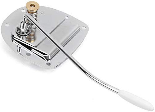 Keenso Tremolo Bridge, Silver Metal Tremolo Bridge für Jazzmaster E-Gitarre für Musikinstrumente DIY Zubehör