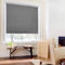 Verdunklungsrollo ohne Bohren Rollos für Fenster B90 x H120 cm (Stoffbreite 85cm) Dunkelgrau Thermo Rollo Klemmfix Verdunkelungsrollo Seitenzugrollo Sicht-und Sonnenschutz Wandmontage