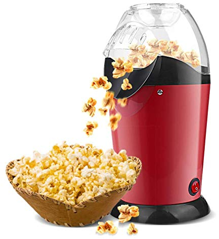 UQACHG Machine à Pop-Corn à air Chaud, Machine à Pop-Corn 1200 W, Machine à Pop-Corn électrique pour Un Usage Domestique, Pas Besoin d'huile, idéale pour Regarder des Films et Organiser des fêtes à