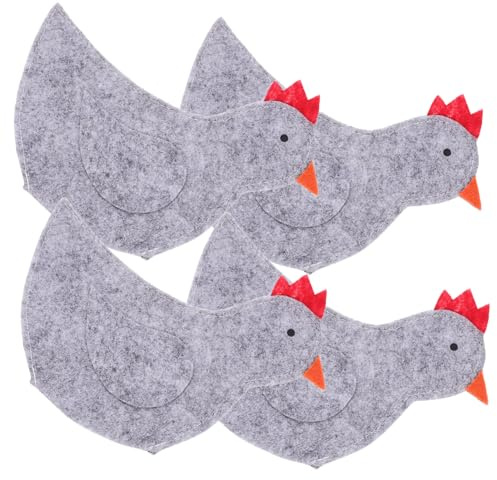 PHENOFICE 4pezzi Coperture Per Uova Forma Di Pulcino Da Sacchetti Decorativi Per Pasqua Protezione Per Uova e Decorazione Per Feste Per Eventi Familiari e Scuole