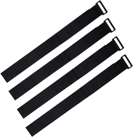 4 Pack Reusable Cable Straps with Buckle Adjustable Heavy Duty Hook-and-Loop Strap for Extension Cords Cables Wires Ropes Hoses Bike Organization for Home Office Workshop Garage(1.9X39 Inches)