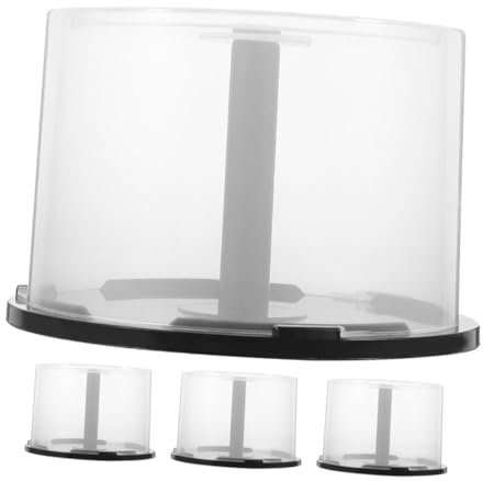 Cabilock 4stücke Cd-aufbewahrungsbehälter Transparent Leere DVD-Box Großkapazität Organizer Für Cd Und DVD Für Geschäft Wohnheim Büro Auto Und Reisen