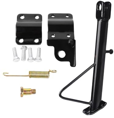 Wdbild Cavalletto laterale da 14-24 cm, cavalletto per moto, con accessori di montaggio, cavalletto laterale per scooter