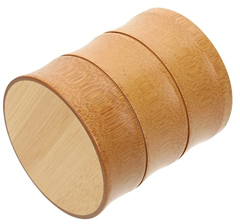 JECOMPRIS Kompakter Zahnstocherhalter aus Holz und Tragbarer Wattepad Behälter mit Glatter Oberfläche Langlebig und Wiederverwendbar für Zuhause und Hotel Stilvolle Tischdekoration