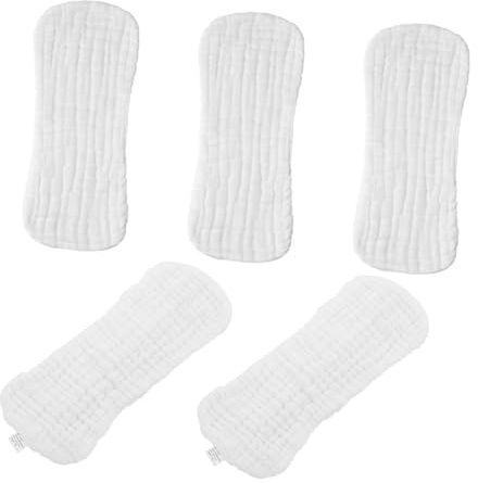 VALICLUD 5pcs Pure Cotton Diapers Cloth Diapers Soft Breathable for Boy Girl Registry Reusable