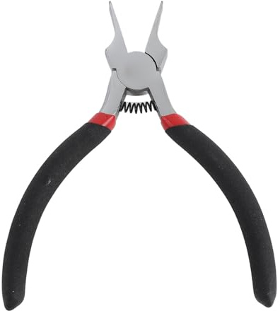 Marhynchus Pince à Bec Plat Fin de 12,7 Cm, Pince à Bec Plat Fin, à étroit pour la Fabrication de Bijoux avec Poignée Antidérapante, Alliage de Fer Ni, Conception sans Dents