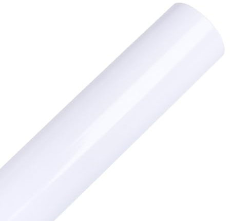 Vinile adesivo permanente bianco lucido 30x300cm per taglierine, lettere, decalcomanie e segnapunti