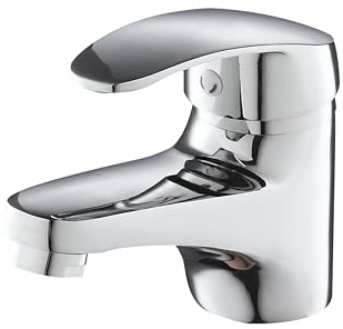 Eridanus Grifo de Lavado para Baño | Grifo Mezclador Cromdo de Lavabo de Aleación de Zinc con Control de Agua Fría y Caliente [style1]