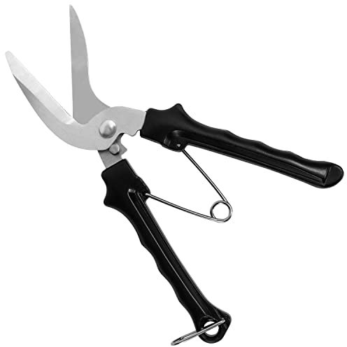 Belle Vous Heavy-Duty Carpet Scissors - 20.5cm / 8.07 Inches Multipurpose Shears - Stainless Steel Industrial Sharp Blade Cutters for Carpet, Cardboard, Fabric, Leather, Metal Wire and More