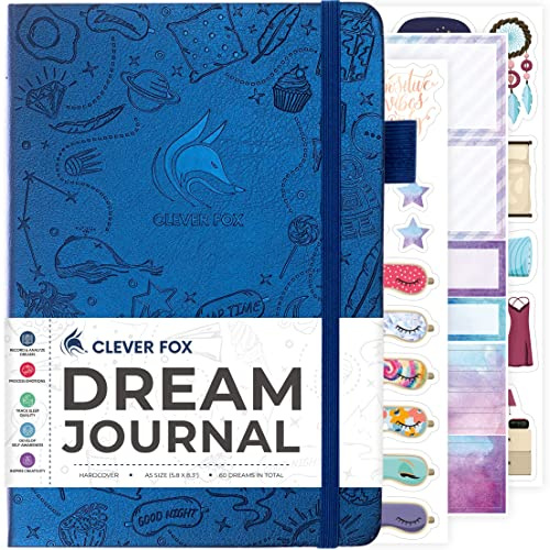 Clever Fox CF Dream Journal (Mystic Blue, A5 (14,5 x 21,5 cm)