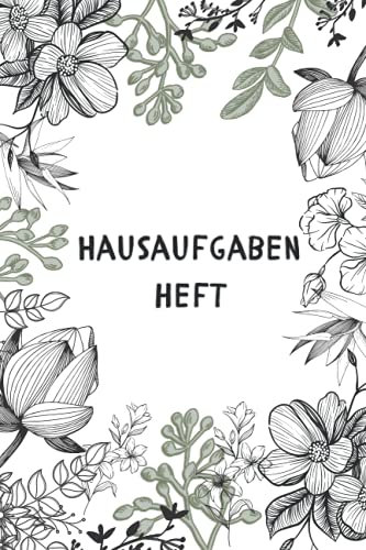 Hausaufgabenheft: Schulplaner schüler , Stundenplan, Notizen , DIN A5 | 110 Seiten , MONTAG to FREITAG , Mit BLUMEN Cover