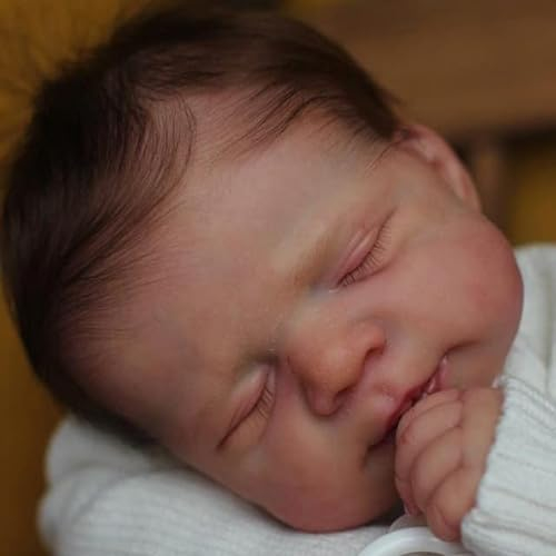 Zero pam Reborn Puppen Lebensecht Baby Junge 45CM Babypuppe Wie Echtes Baby Newborn Baby Puppe Silikon Babypuppe Weichkörper Puppe Für 3 Jährige
