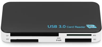 Lector de tarjetas SD USB - 7 en 1 USB 3.0 a SD, SDHC, SDXC, Micro SD, TF, CF, XD, M2 y Memory Stick Pro Duo Card - Compatible con Sony, Panasonic, Canon, Samsung, Nikon, GoPro y más