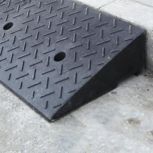Einfahrts-Bordsteinrampen – Hochleistungs-Autorampe Mit Einer Kapazität Von 6600 Pfund, Für Laderampe, Garage, Bürgersteig (Einfarbig, 100 X 25 X 8 cm)