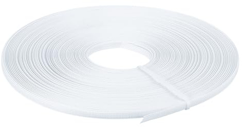 QUARKZMAN Ossa per Cucire 25 Yards 4mm Poliestere Bassa Densità Bianco | Stecche per Corsetti Poliestere da Cucire, per Abito da Sposa