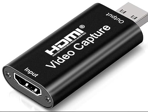 Video Scheda Video HDMI USB, Video Game Capture Card HD 1080P per OBS Registrazione da HDMI, Adatto per giochi in Streaming, Videoconferencia, Enseñanza, Enseñanza