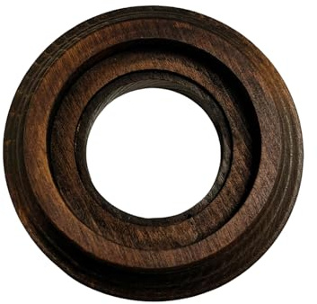 Base In Legno Singola Noce per Interruttori/Deviatori e Prese