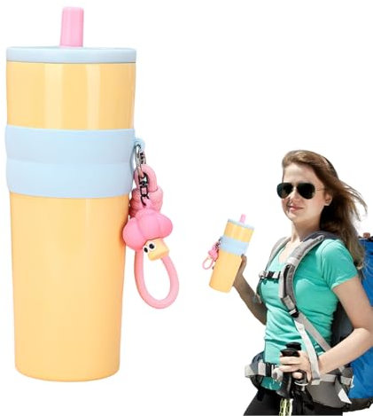 Coffee Tumbler, 800ml 316 Stainless Steel Travel Mug, Leakproof Portable Insulating Cup with Lid & Straw, Perfect for Weddings 3.35x3.35x9.06 inches, Gym, Parties, and Dating
