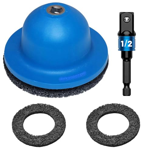 Amoladora de cubo de rueda para coche 150 mm, juego de cepillos para bujes de rueda con conexión cuadrada de 1/2 lijadora de cubo para sustitución de neumáticos y limpieza de llantas | 90-150 mm Nabenschleifer Auto Radnaben Bürste Set Radnabenreiniger für Autowerkstätten und DIY 1/2 Zoll Quadrakantantrieb