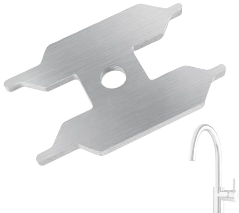 Chiave per inserto rubinetto da cucina - Strumento di rimozione e manutenzione della testa - Chiave per cartuccia in acciaio inox - Adatto per rubinetti da cucina, rubinetteria lavello