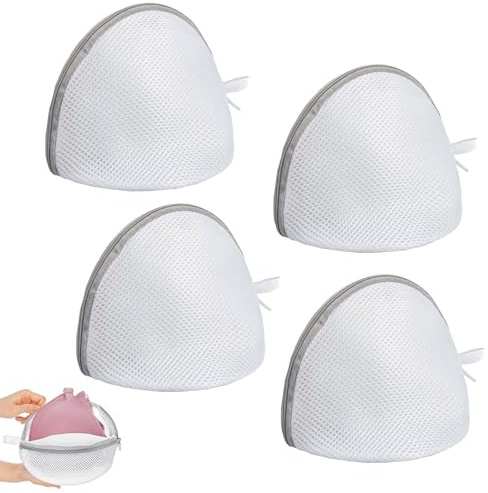 Bh Wäschenetz, 4 Stück BH Wäschenetz mit Reißverschluss, Dessous und Feinwäsche Wäschesack, für Unterwäsche, Socken, Grau