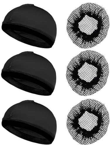 Lot de 6 filets à cheveux pour dormir - Bonnet de sommeil pour homme