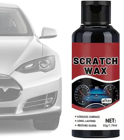 Krmoau Produit d'entretien pour tableau de bord pour intérieur de voiture - 50 g - Produit d'entretien intérieur - Polissage anti-rayures pour tableau de bord - Console centrale