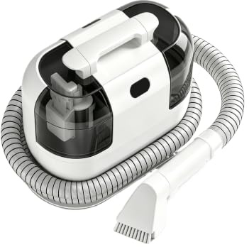 Lavatappeti e Divani Lava e Asciuga, Aspirapolvere Lavatappeti 500W 18Kpa, Pulitore Tappezzeria Portatile con Doppio Serbatoio, Tubo Lungo per Pulizia Divano, Materasso, Sedili Auto e Macchie Animali